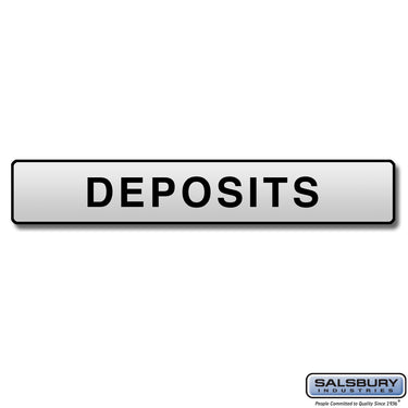 Custom Engraved Self Adhesive Placard - for Courier Box